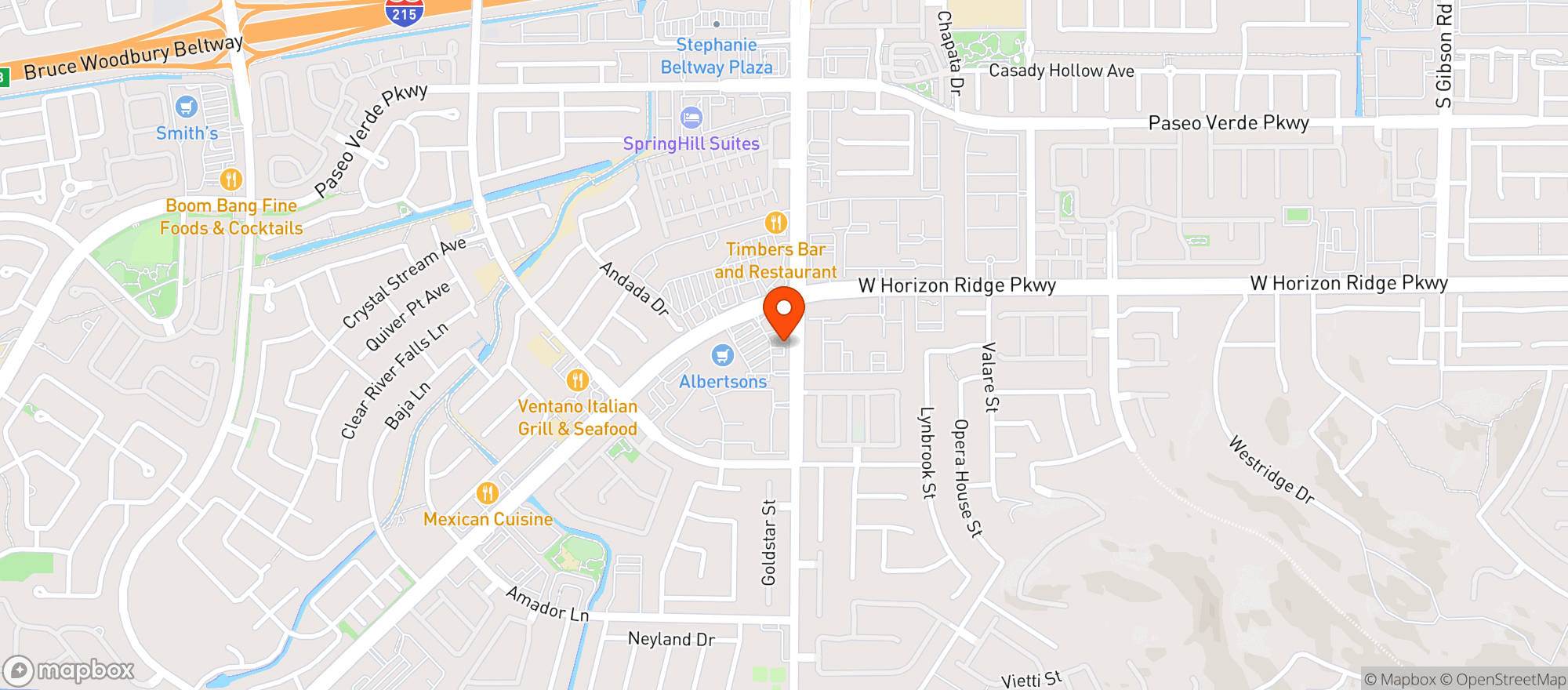 Map showing Albertsons