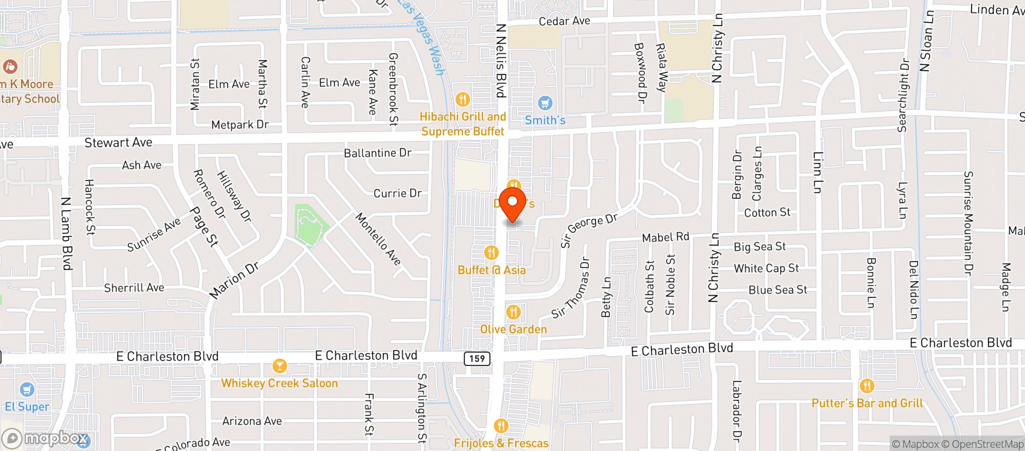 Map showing Vitamin Shoppe - Las Vegas