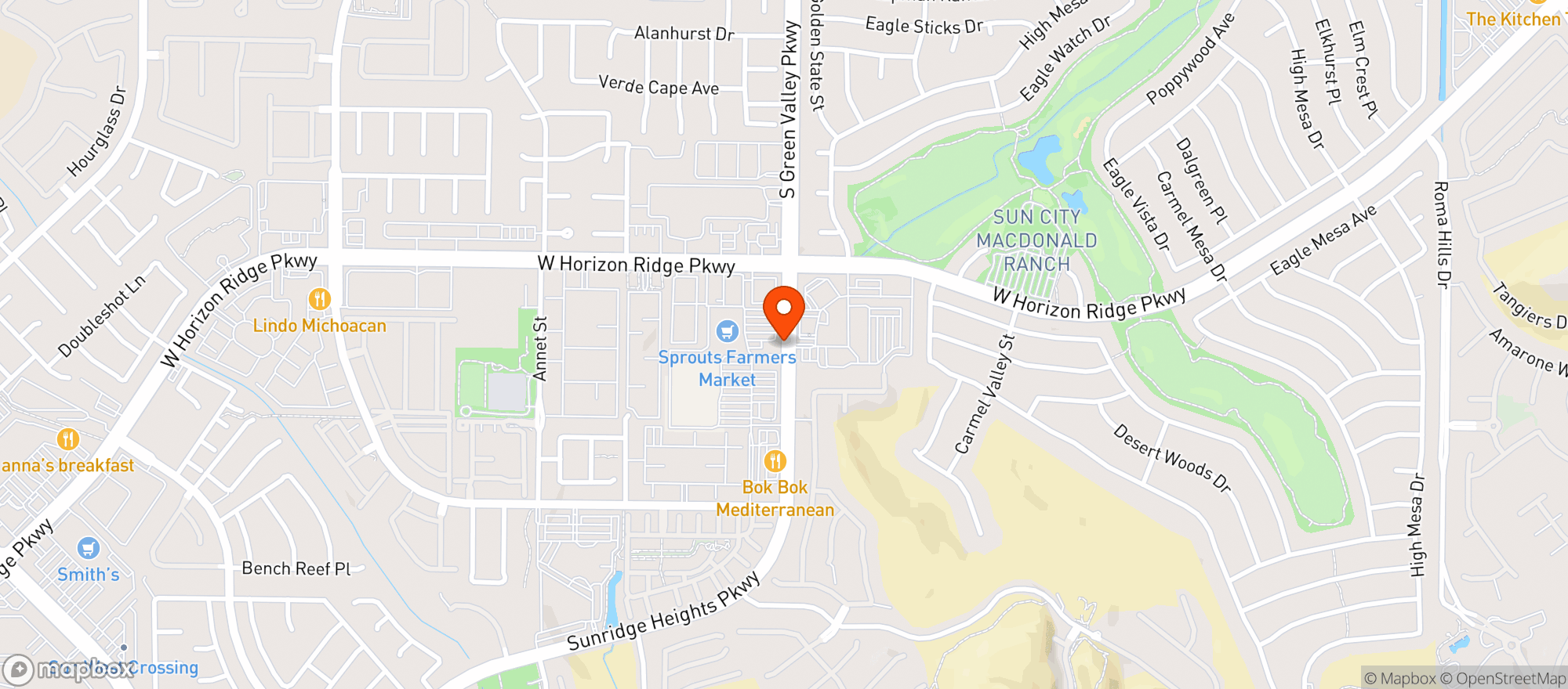 Map showing Sprouts Farmers Market