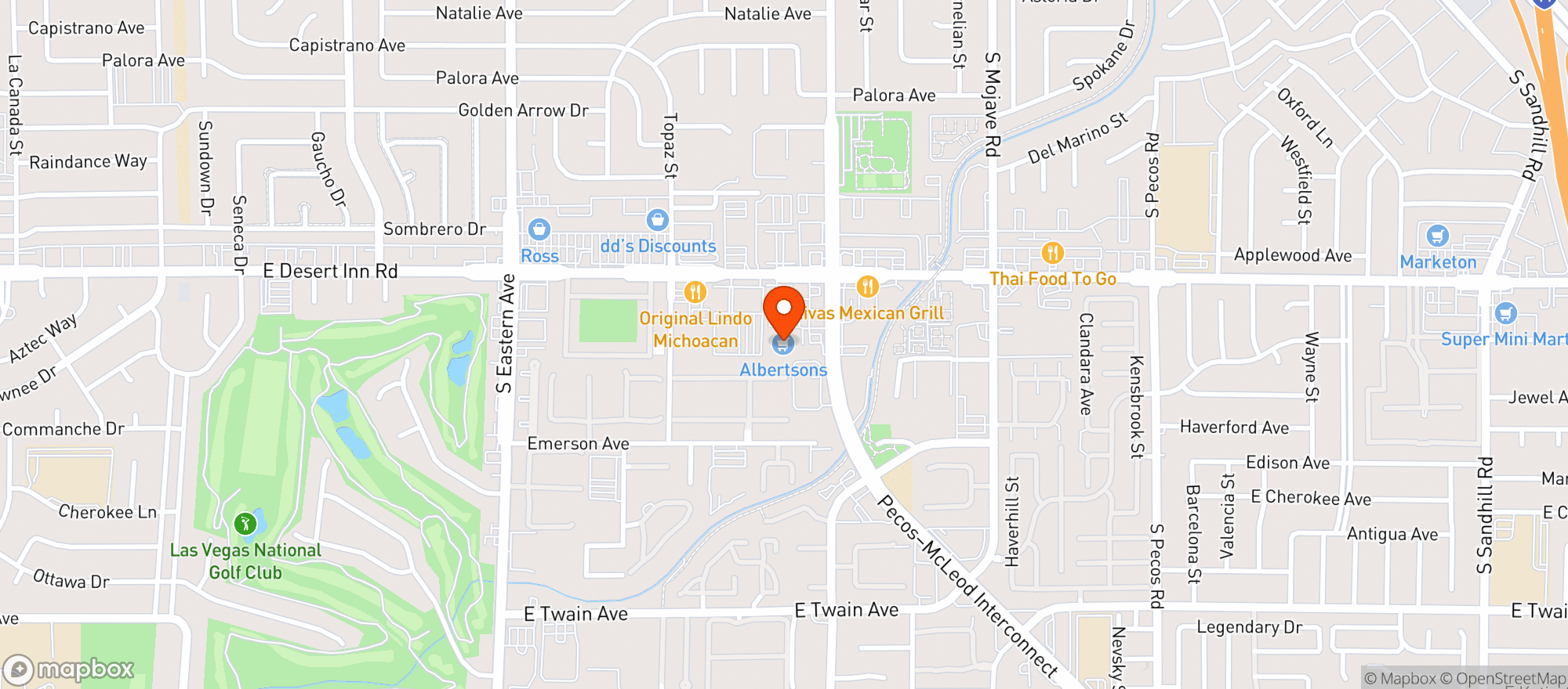 Map showing Albertsons #662