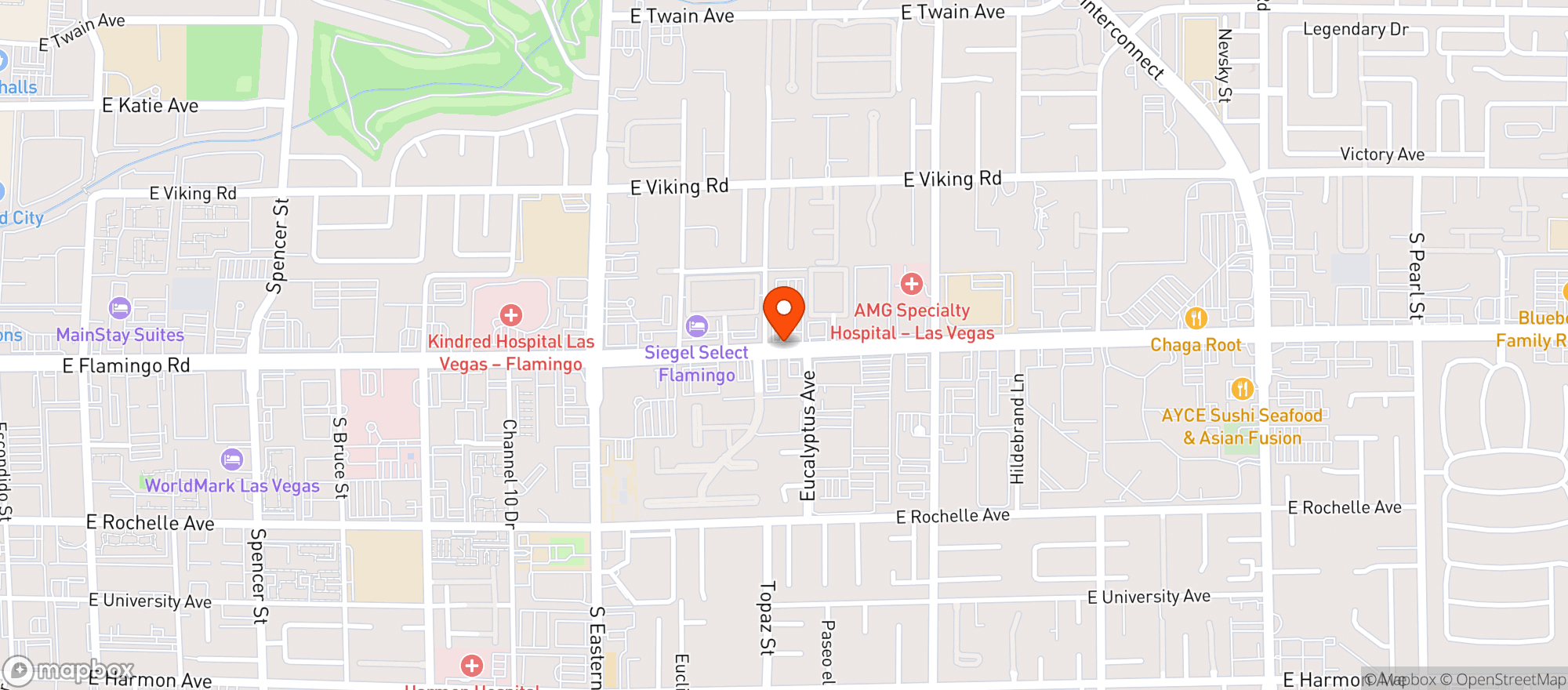 Map showing Mi Ranchito Mexican Seafood