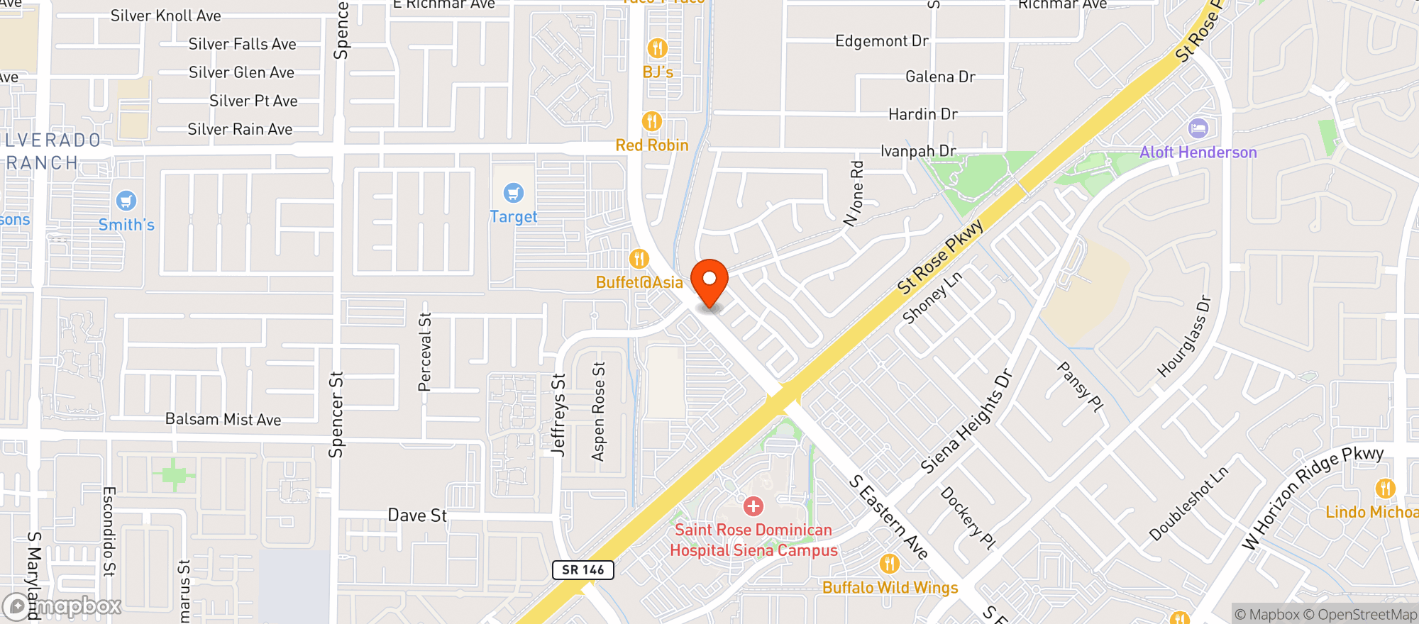 Map showing Gnc - 6598 - Silverado Ranch Plaza