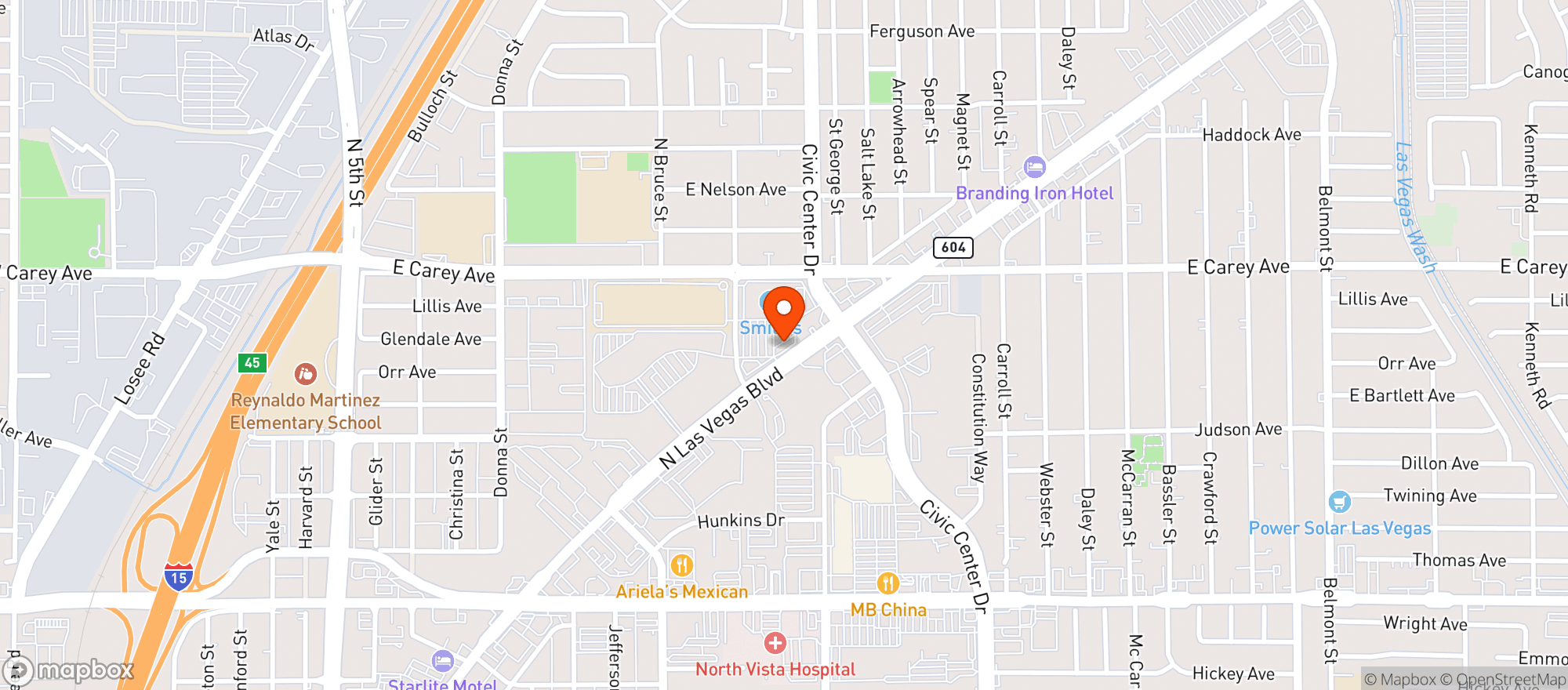 Map showing Smith's