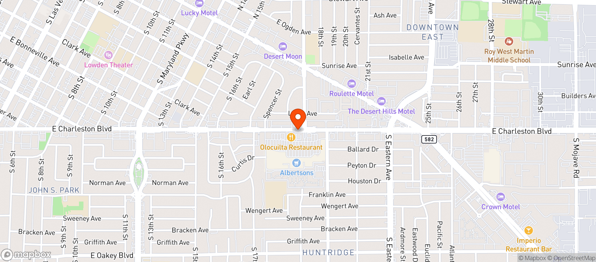 Map showing Albertsons