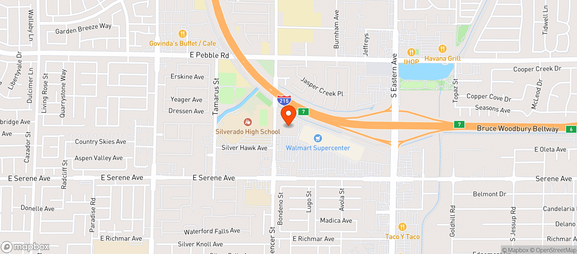 Map showing Sams Club #6261
