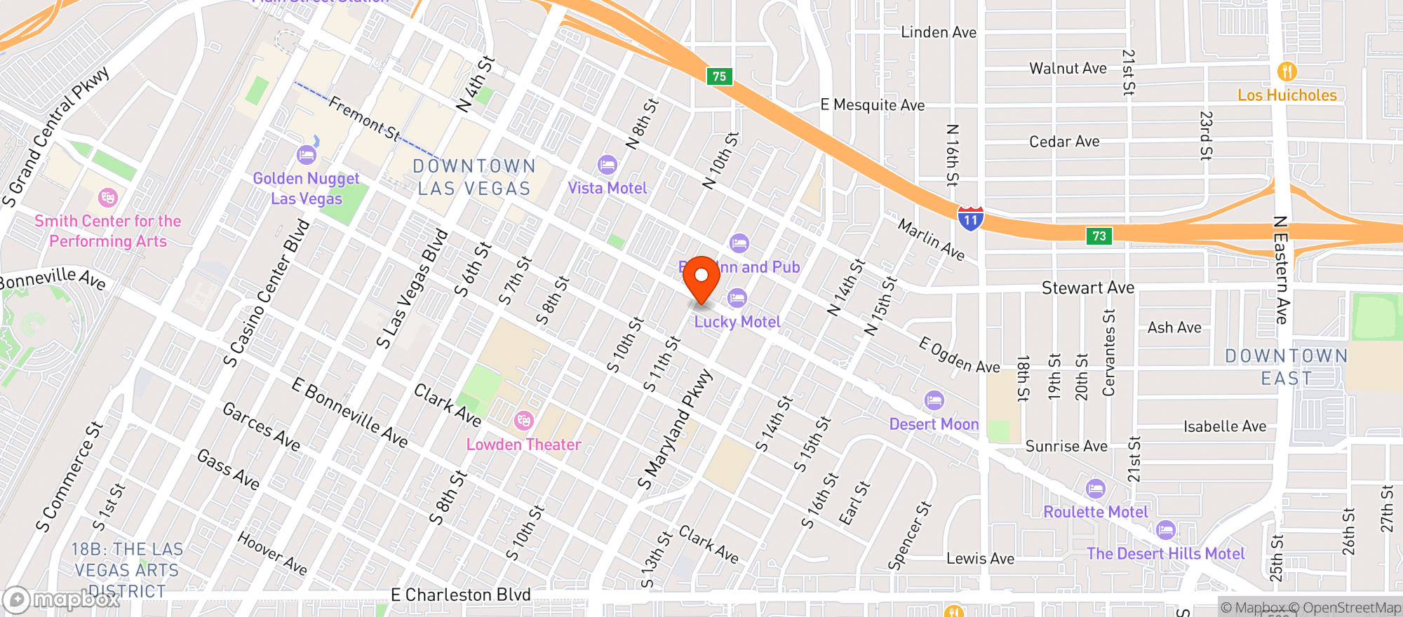 Map showing Family Food Mart