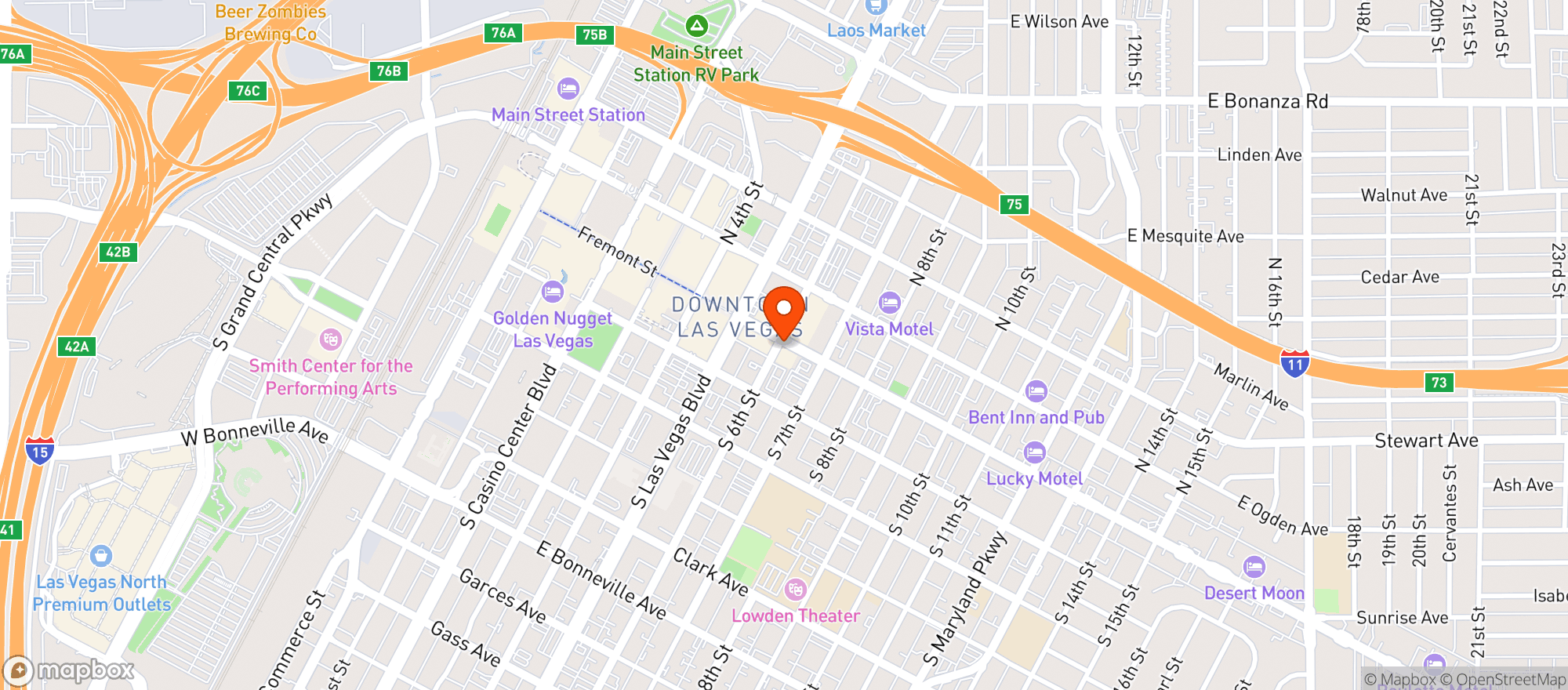 Map showing Collectors Gallery