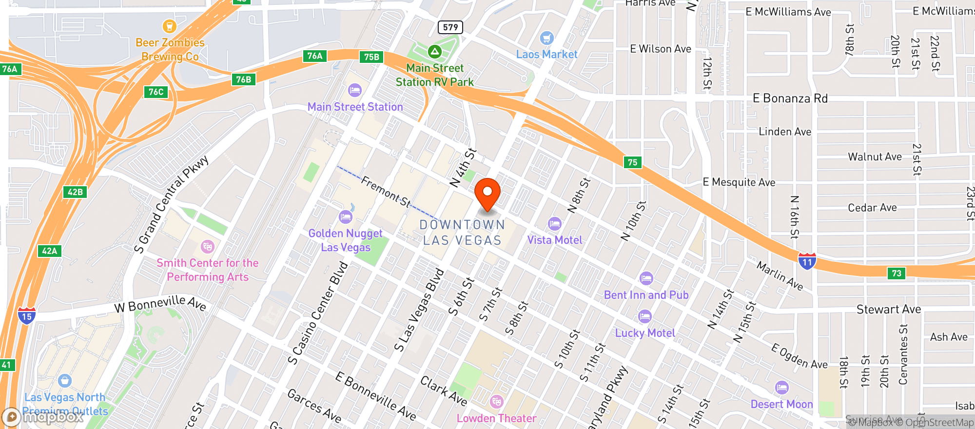 Map showing Oddfellows