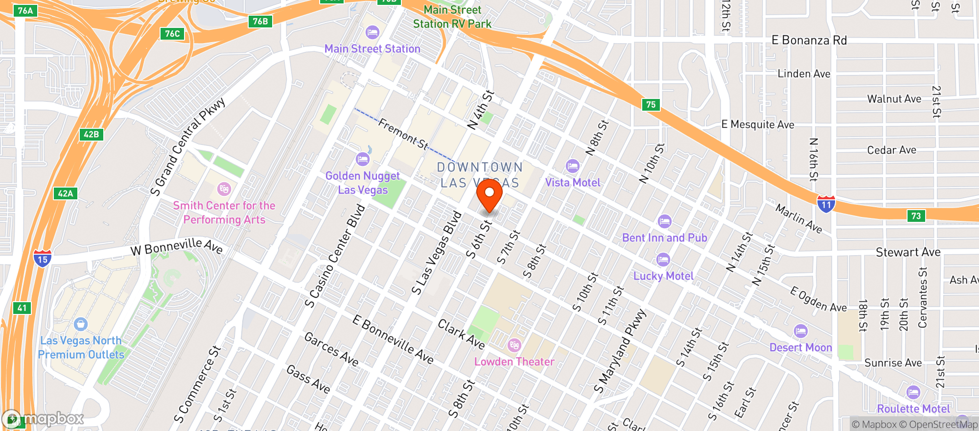 Map showing Carson Kitchen
