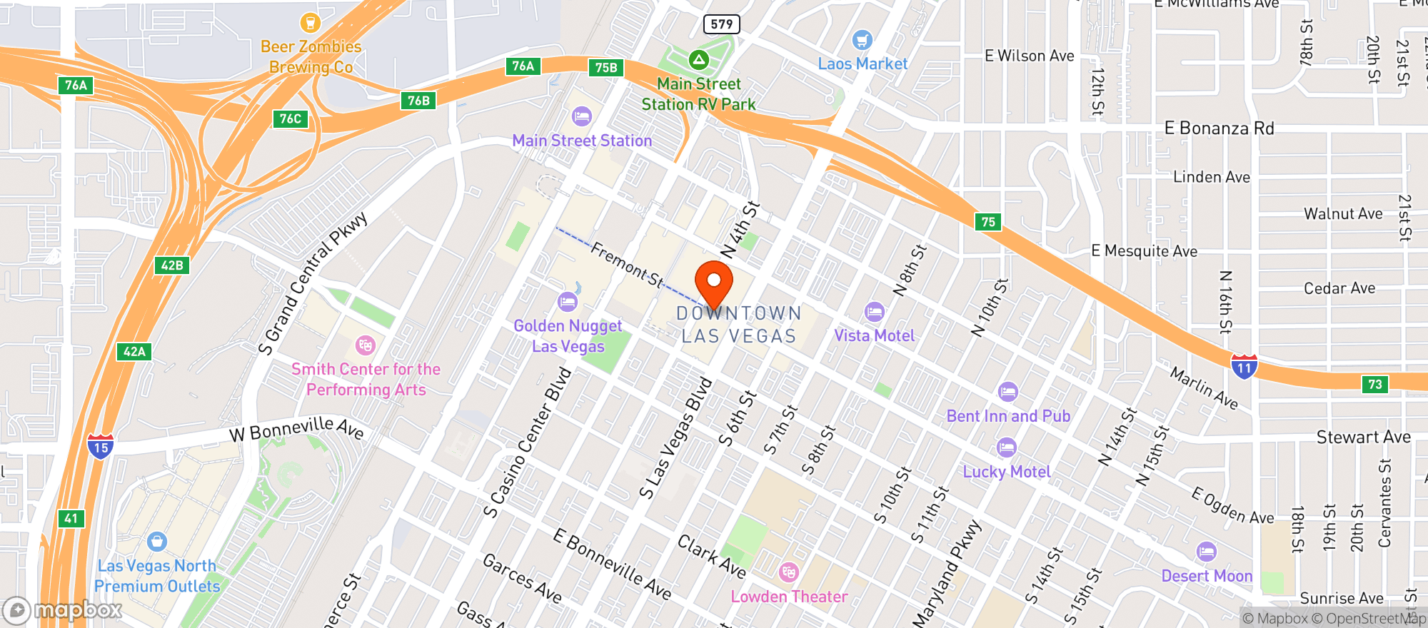 Map showing Mickie Finnz Fish House & Bar