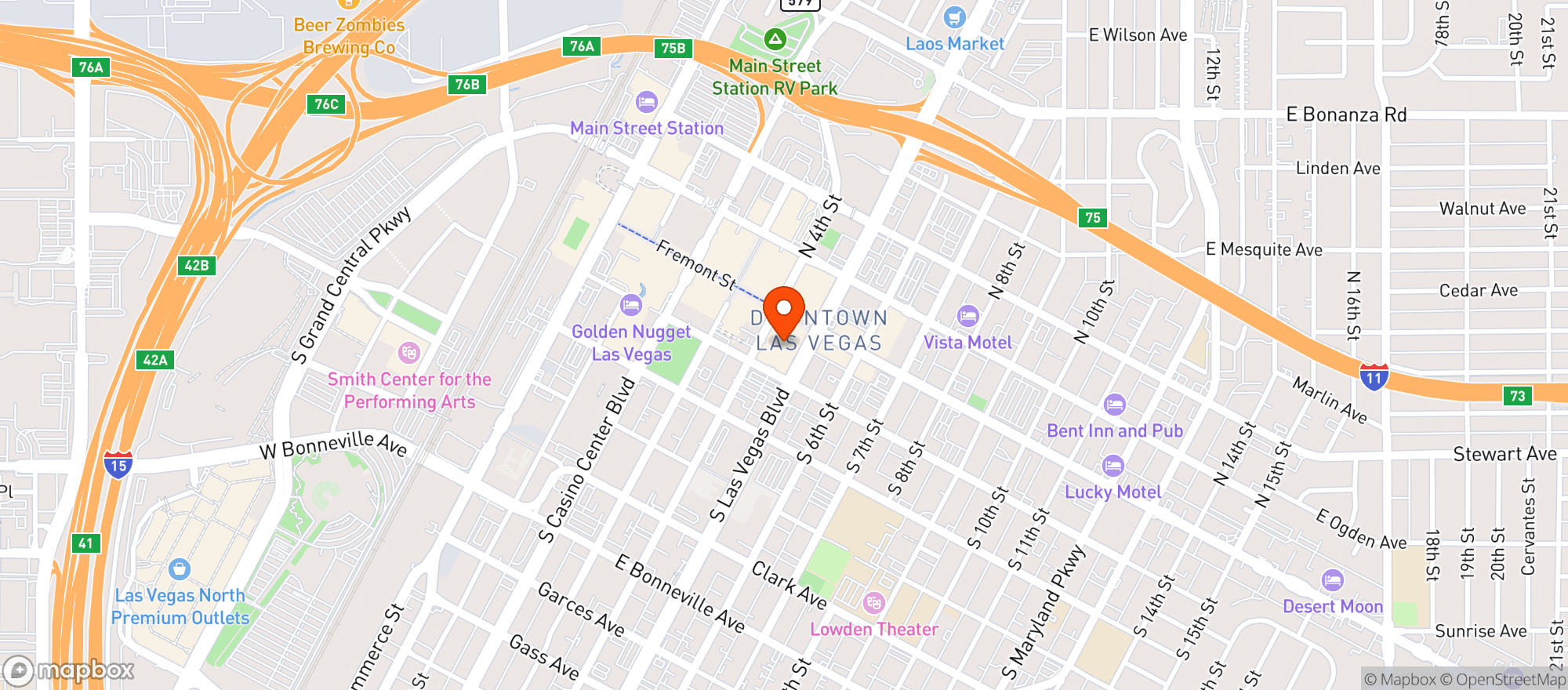 Map showing Hennesseys Tavern