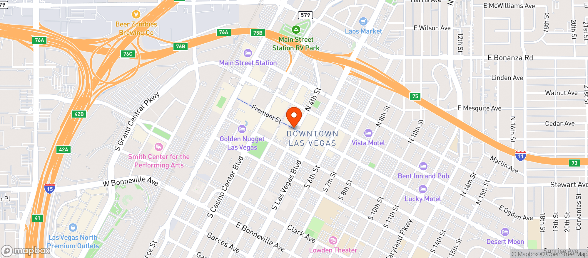Map showing Western Village One Stop