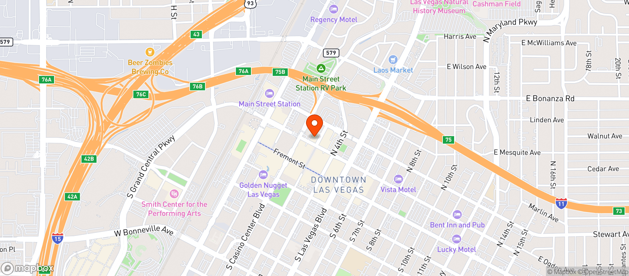 Map showing Pizza Rock