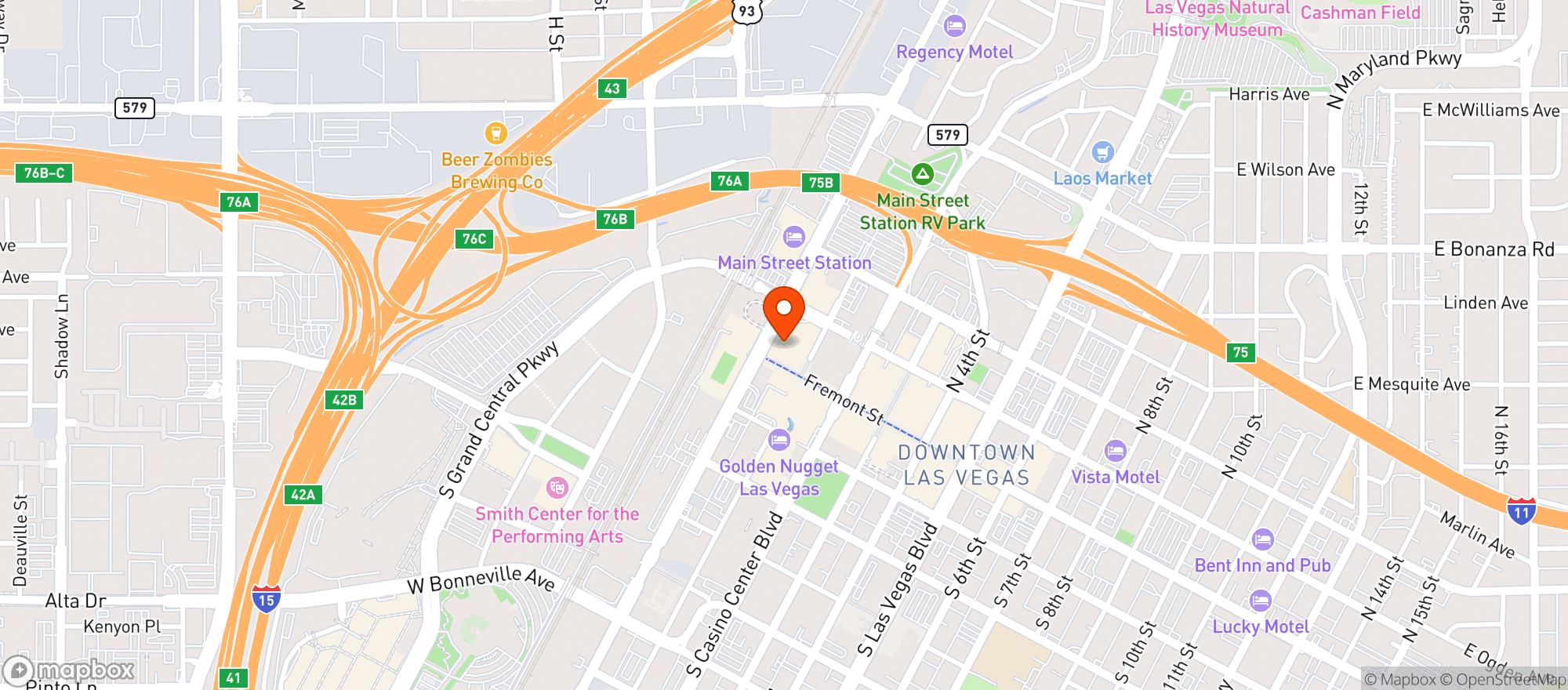 Map showing Overhang Bar