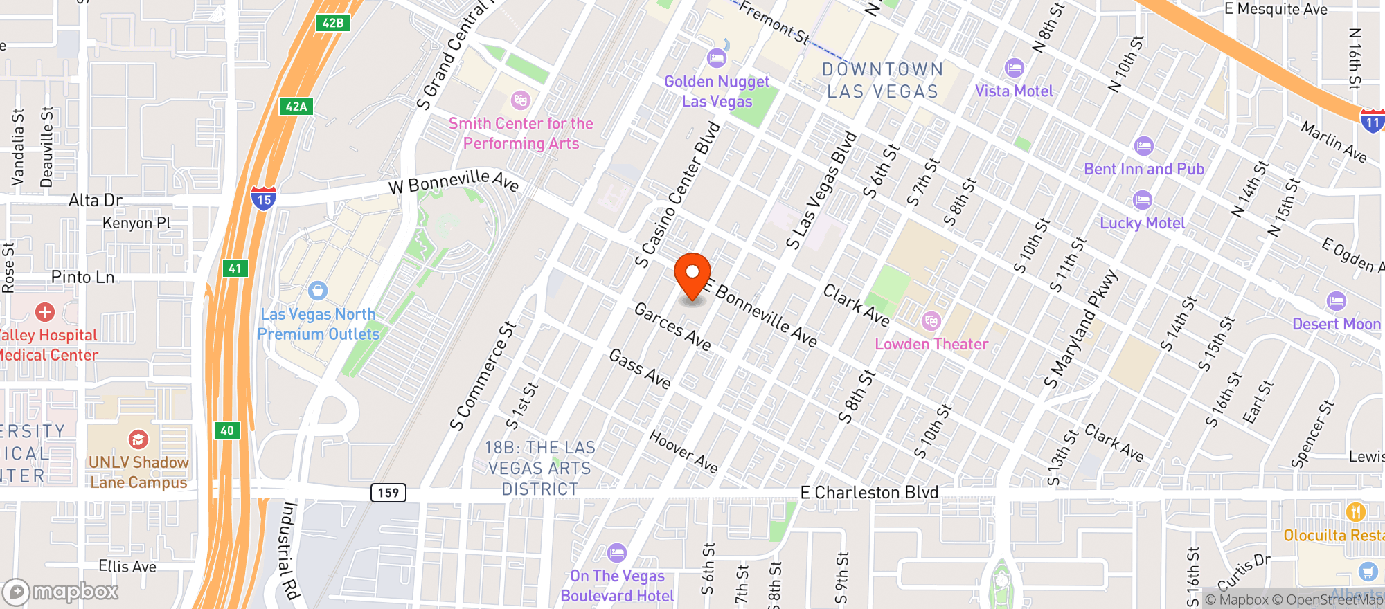 Map showing Classic Jewel