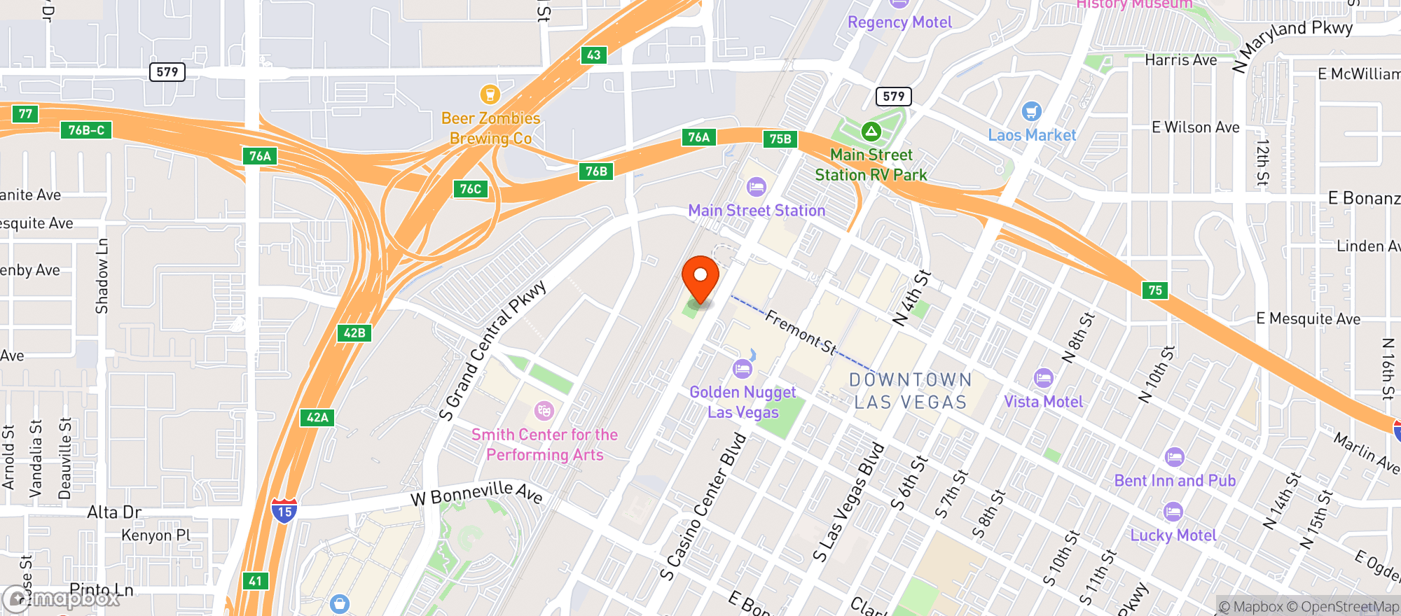 Map showing The Sand Dollar Lounge