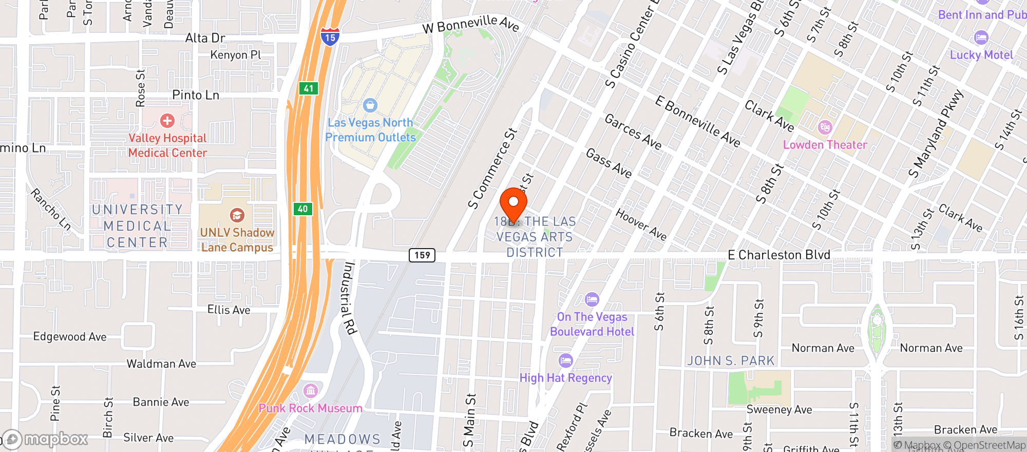 Map showing Nocturno Cocktail Bar