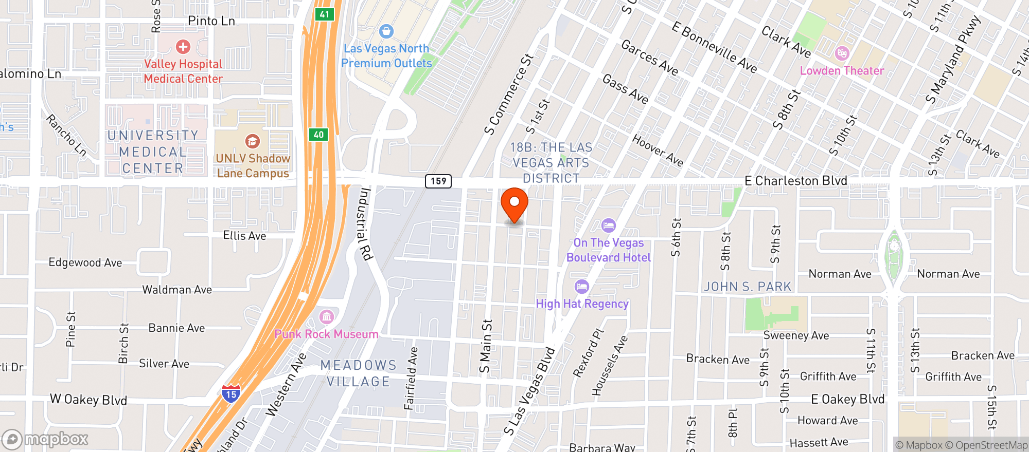 Map showing Mezcla Ceviche & Tequila Bar