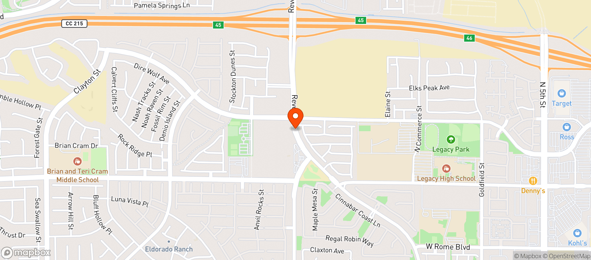 Map showing Green Valley Grocery St #87