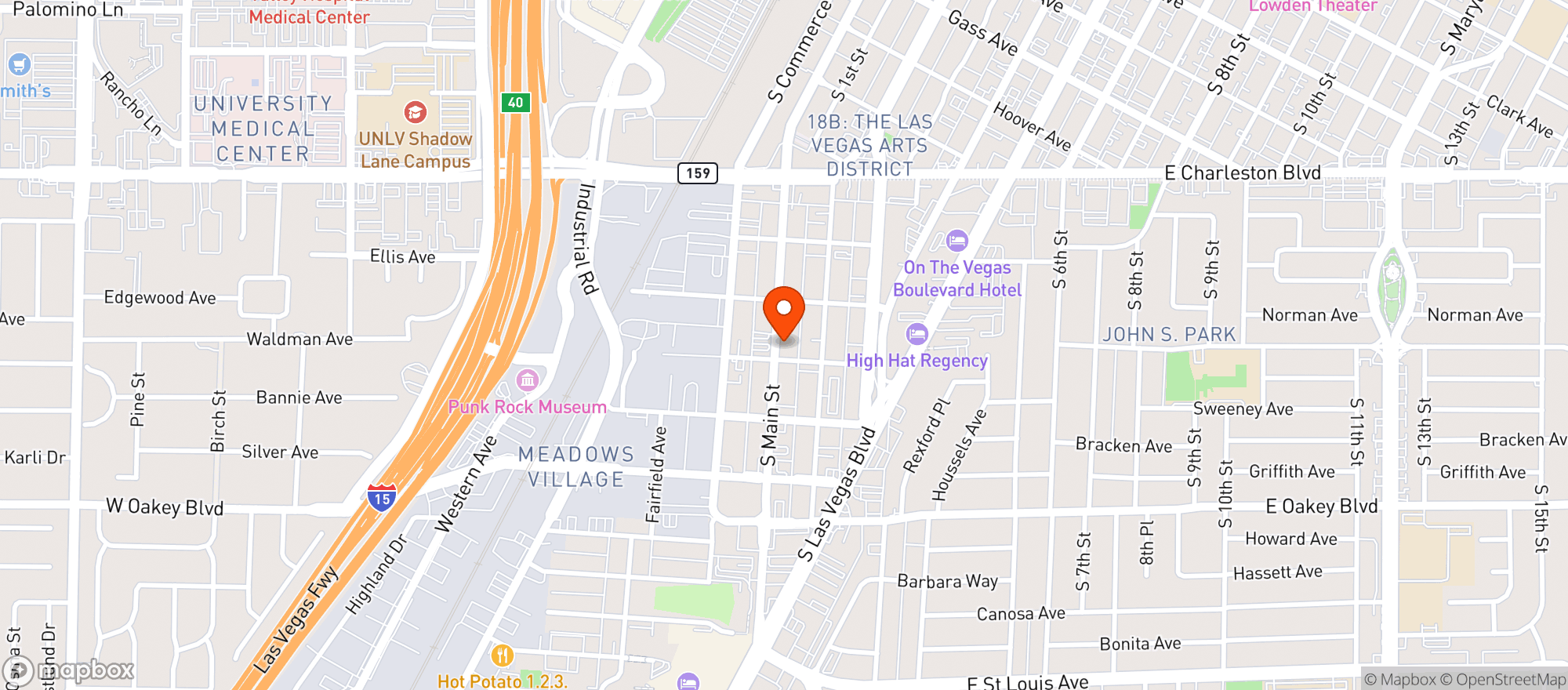 Map showing Soulbelly Bbq