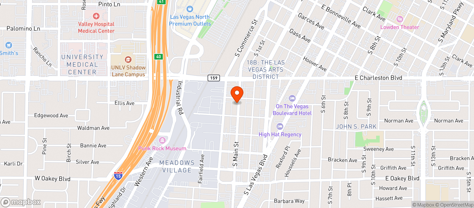 Map showing Main St Provisions