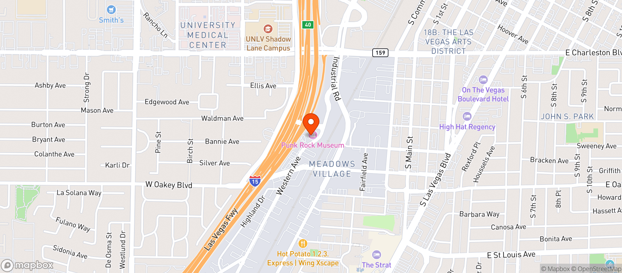 Map showing Triple Down