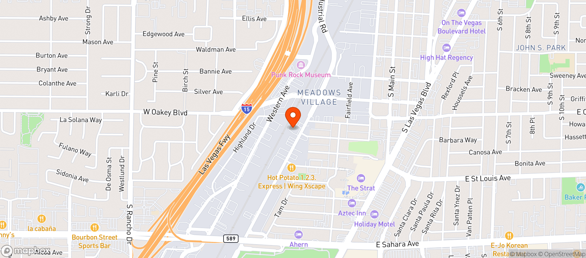 Map showing Oasis