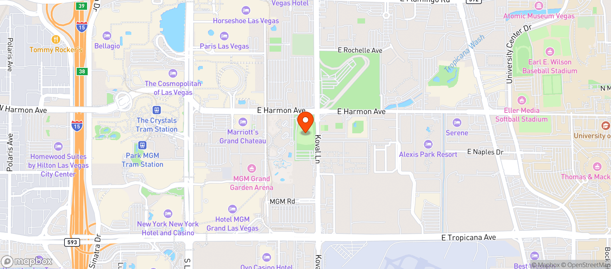 Map showing Topgolf