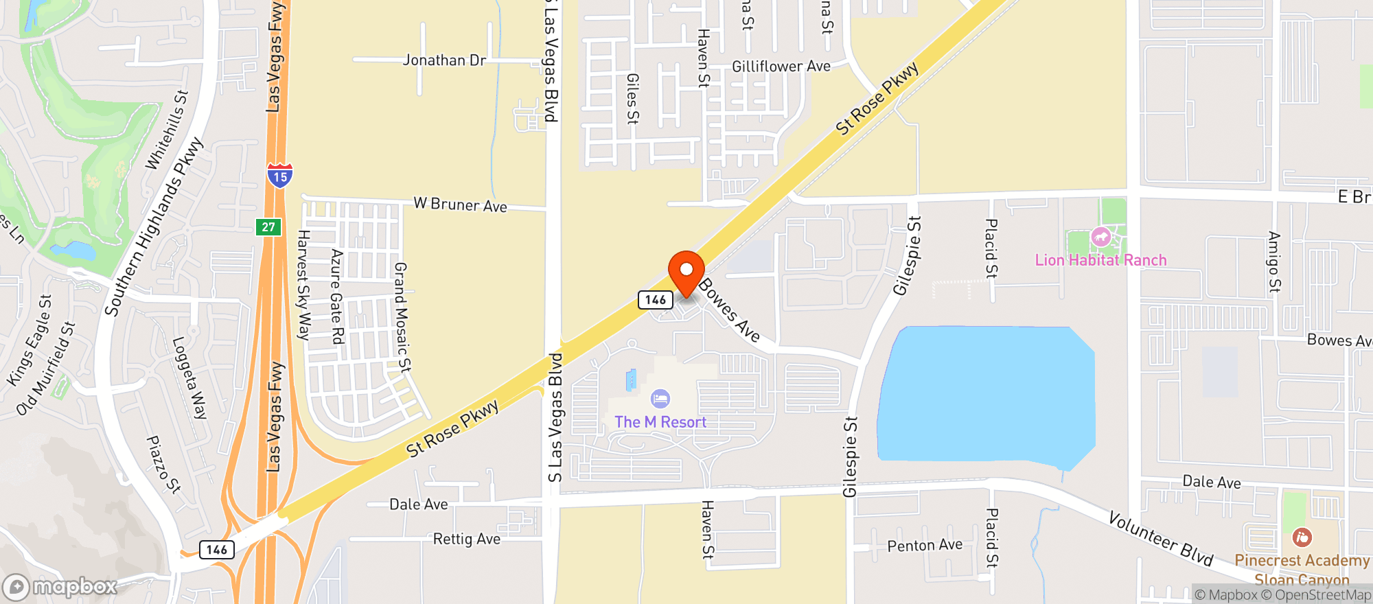 Map showing AM PM STORE