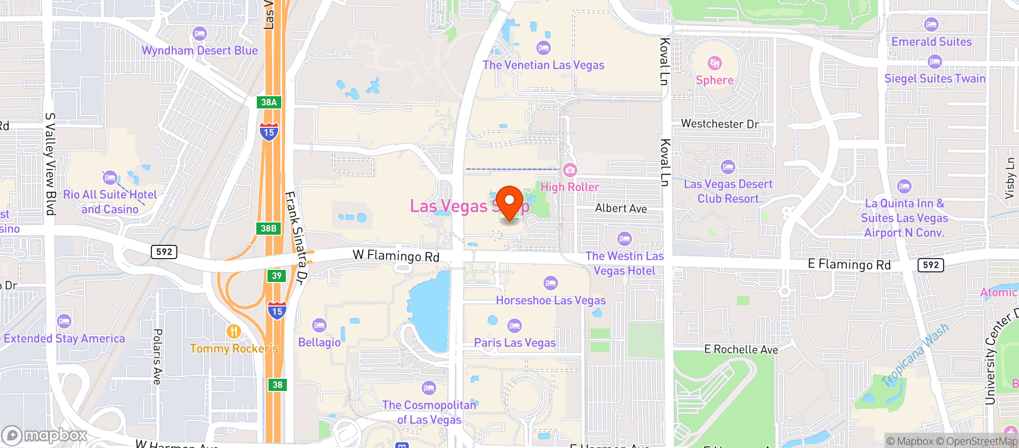 Map showing Patio Bar