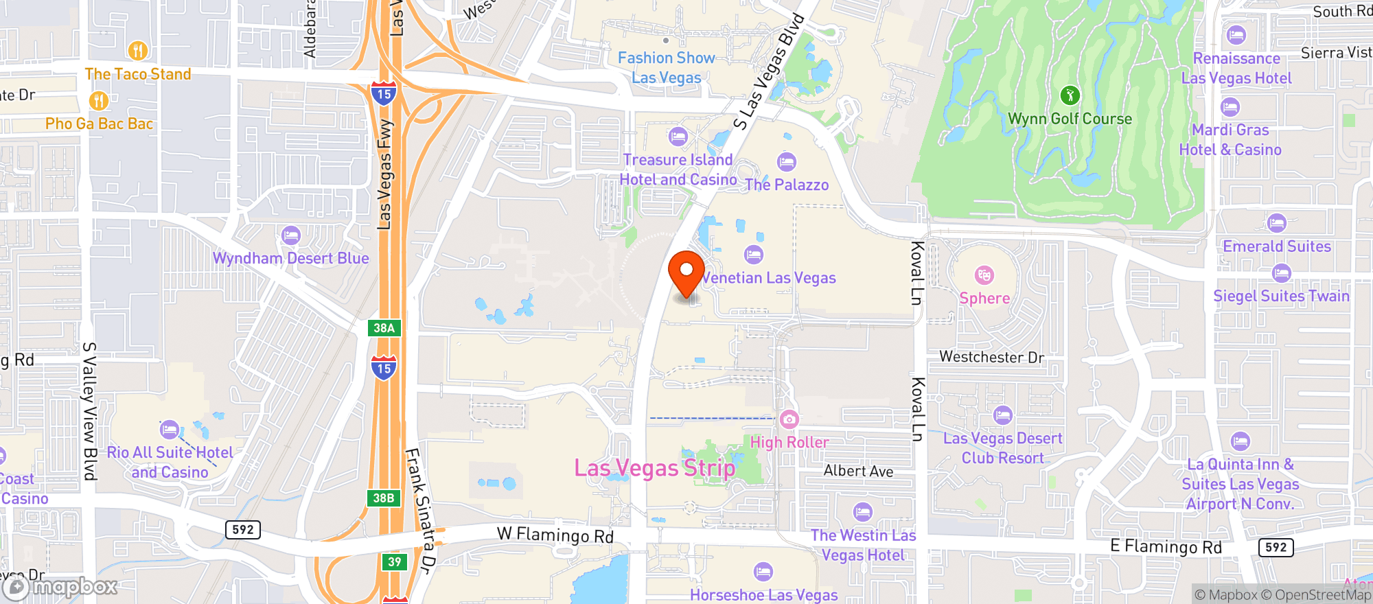 Map showing WALGREENS #15578