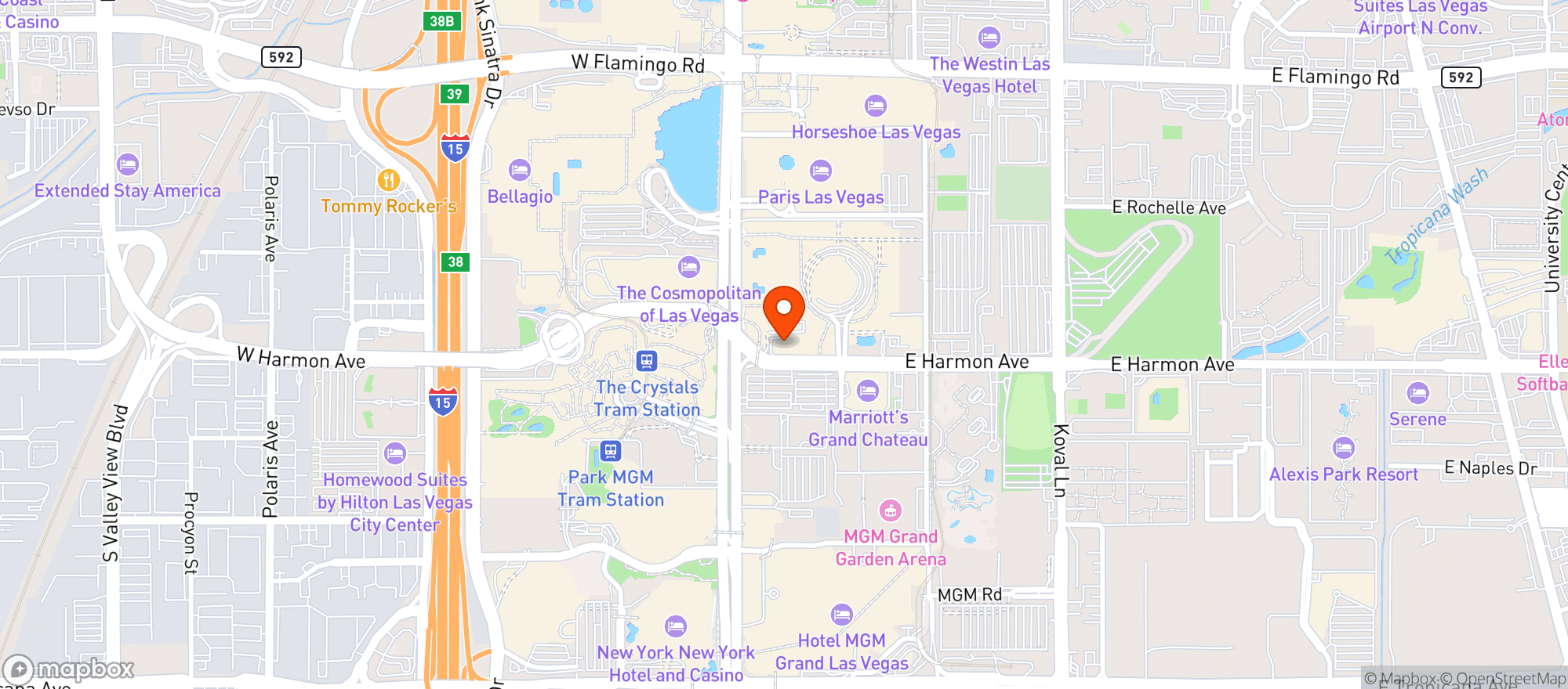 Map showing Nacho Daddy