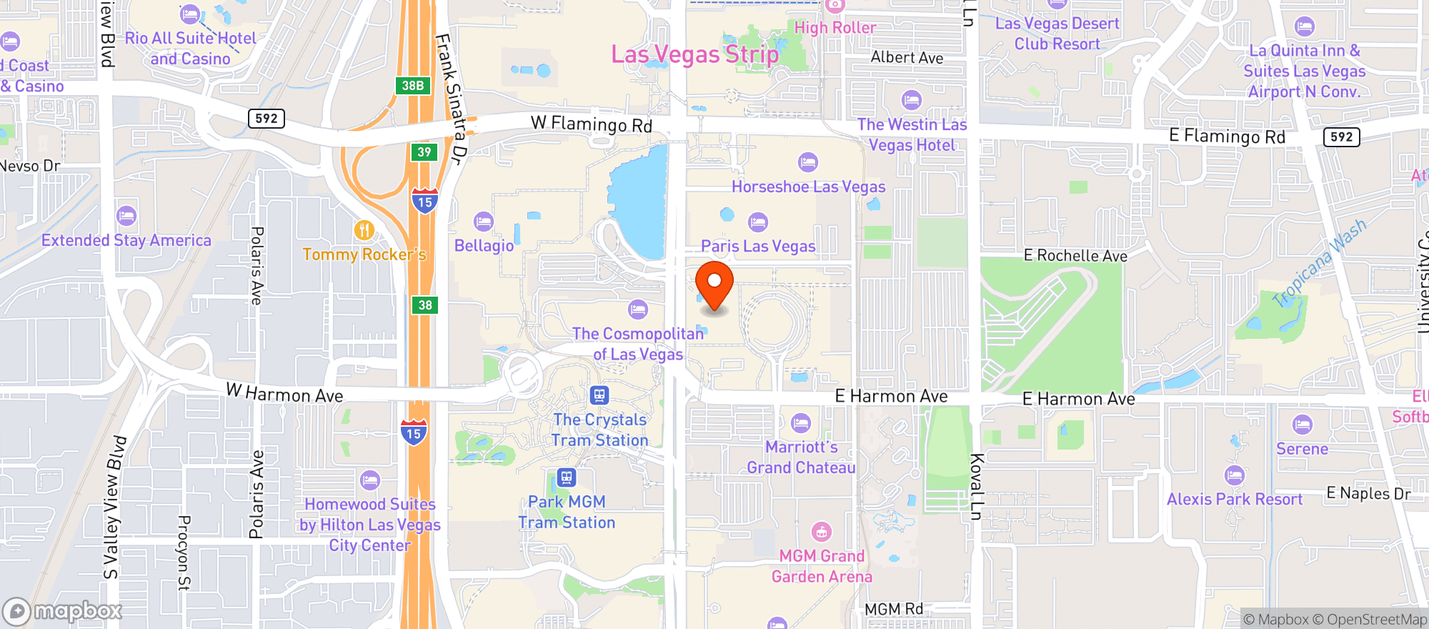 Map showing P F Changs China Bistro #8700