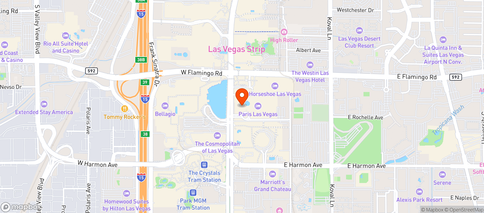Map showing Cheri Rooftop
