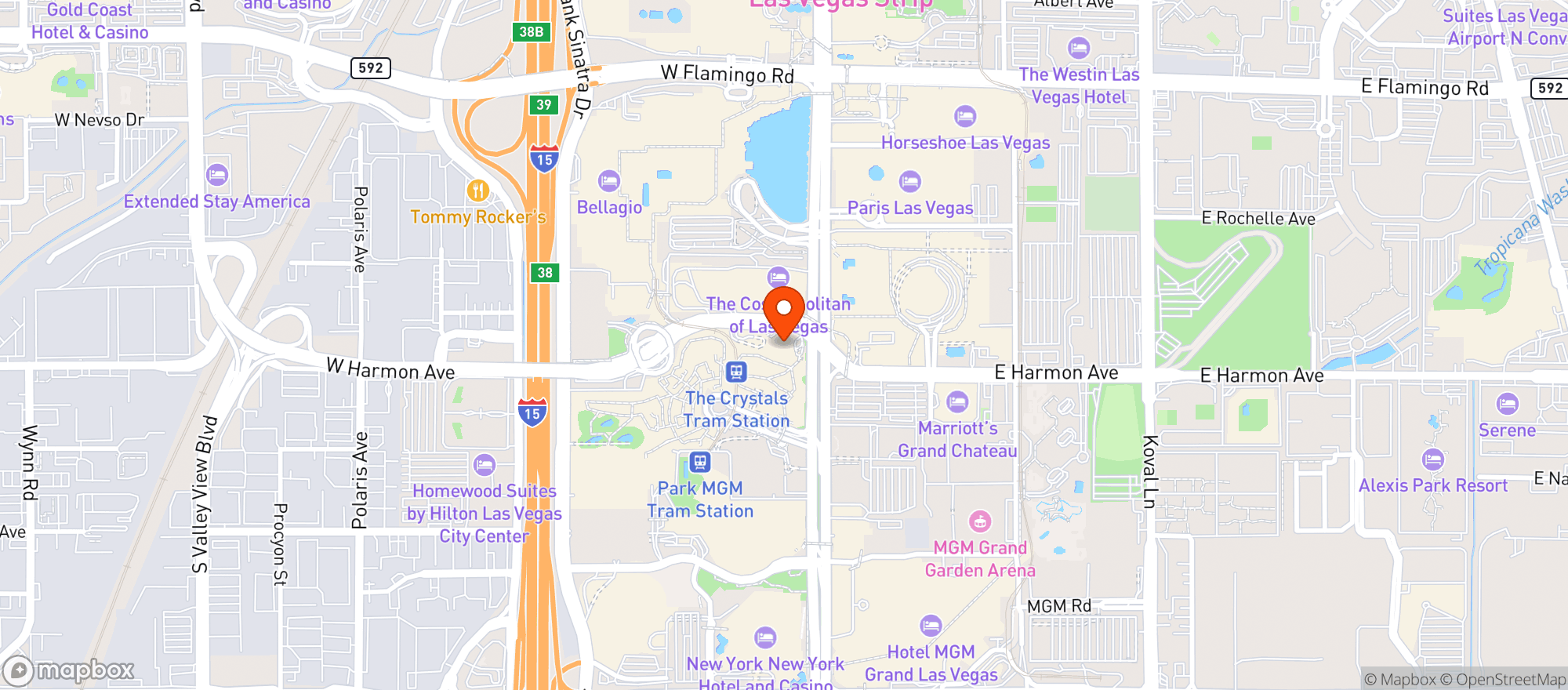 Map showing Ocean Prime #29658
