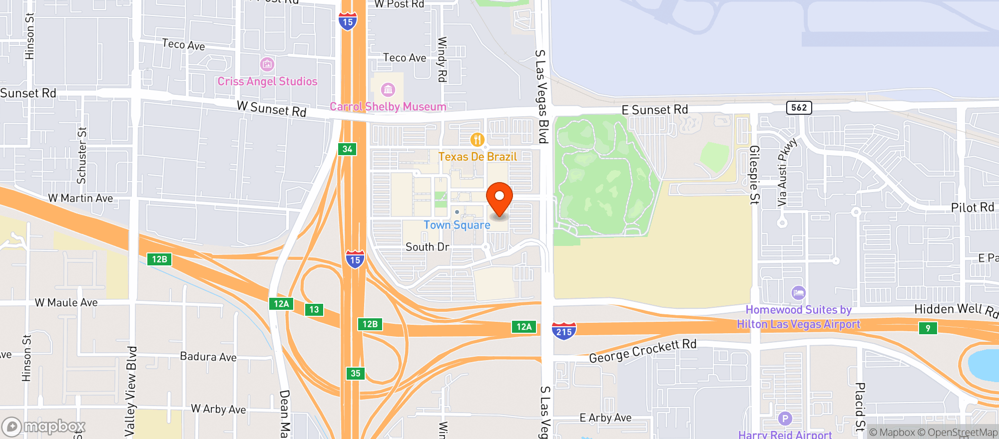 Map showing Whole Foods Market - Las Vegas Blvd