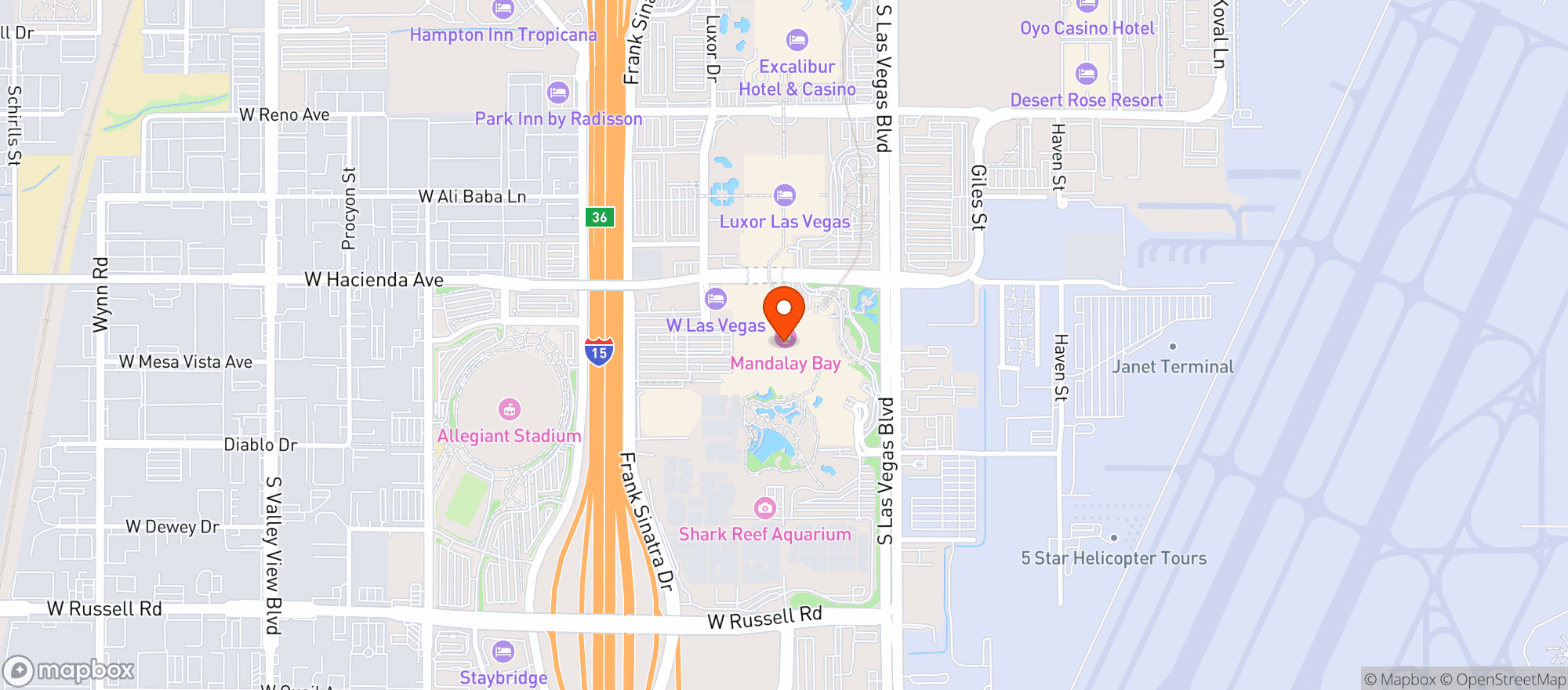 Map showing Flanker Kitchen & Sport #0700344342