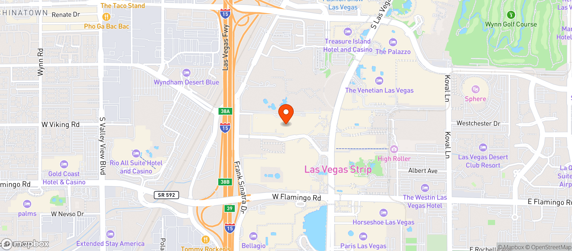 Map showing Sushi Roku