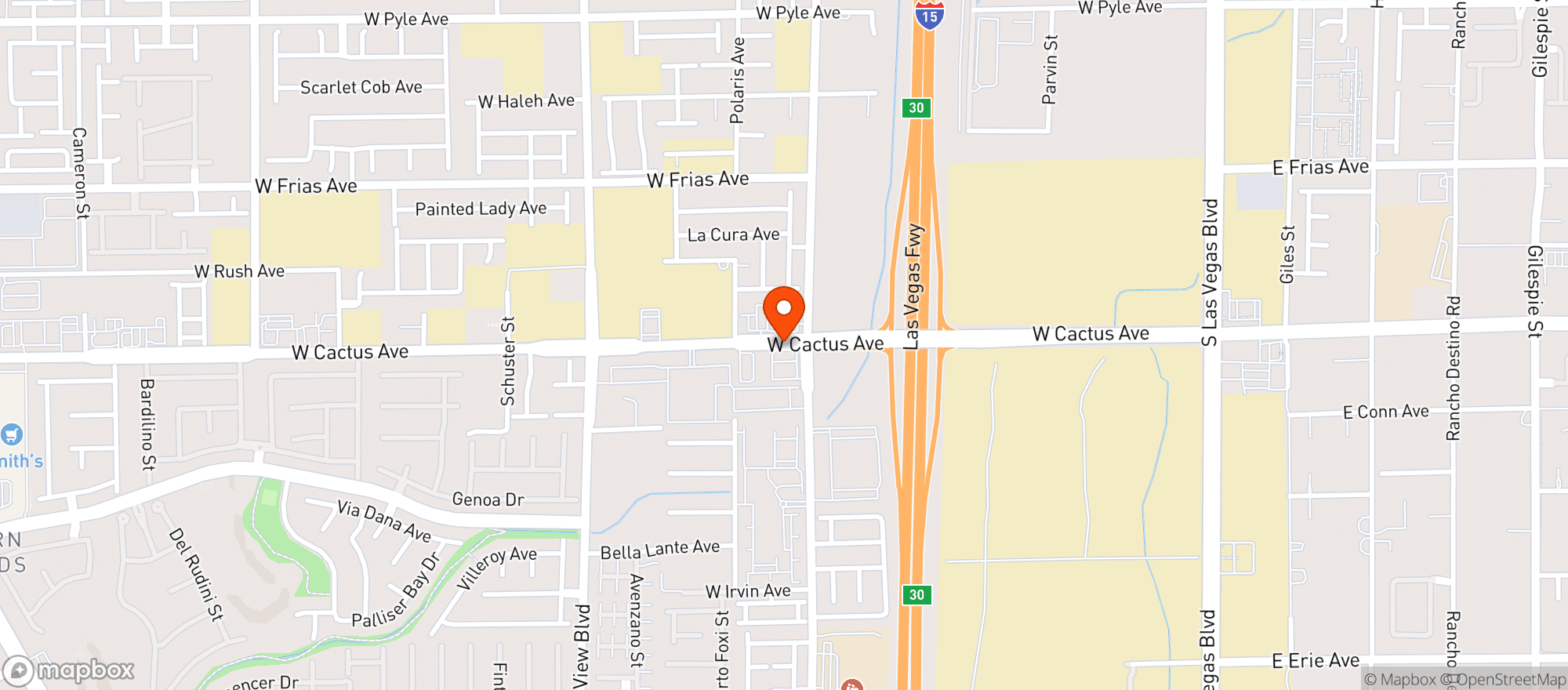 Map showing Circle K