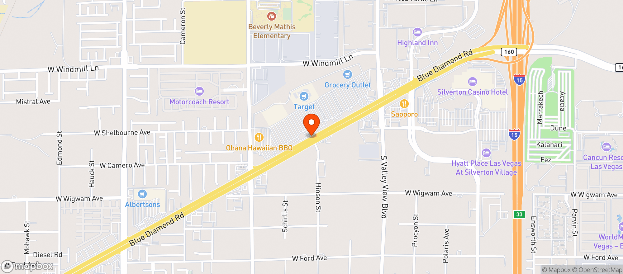 Map showing Gnc