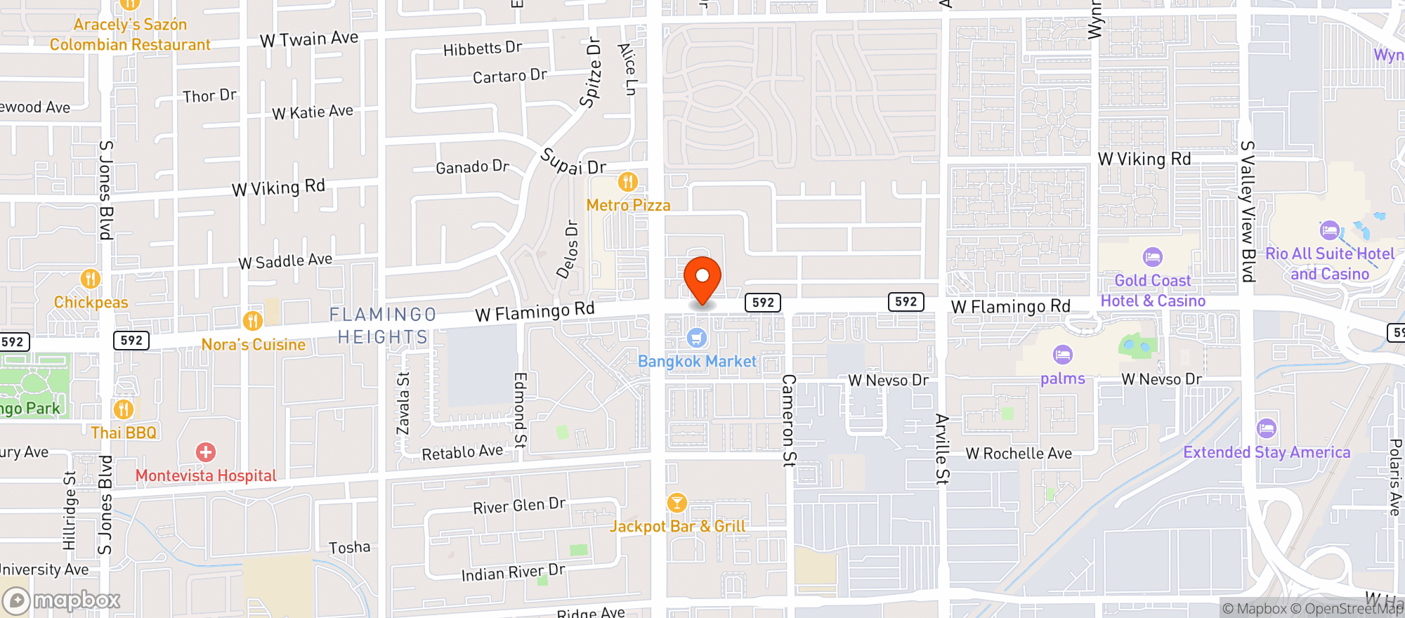 Map showing Xo Liquor