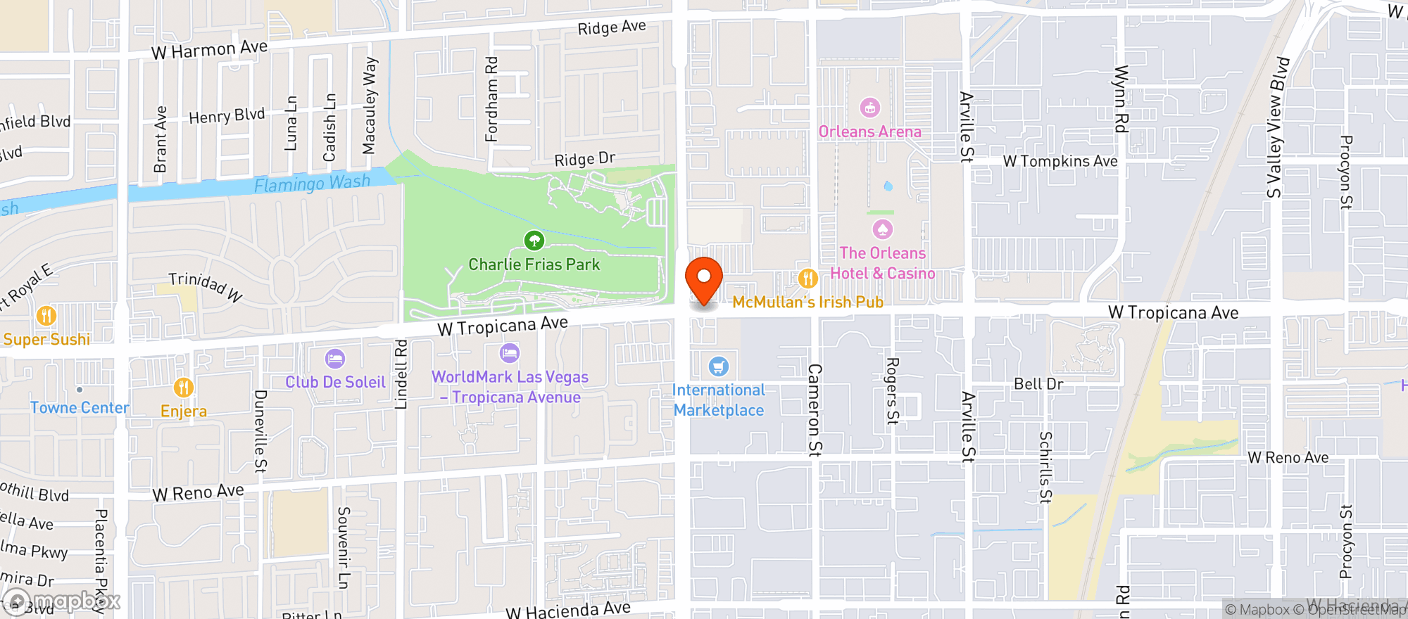 Map showing Trop Stop