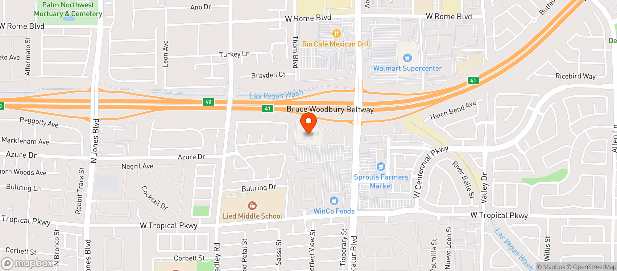 Map showing Target Store #2569