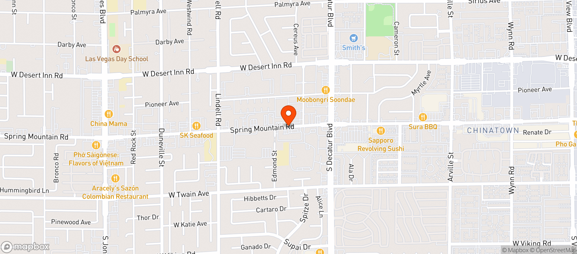 Map showing Ninja Karaoke Powered By Ocha