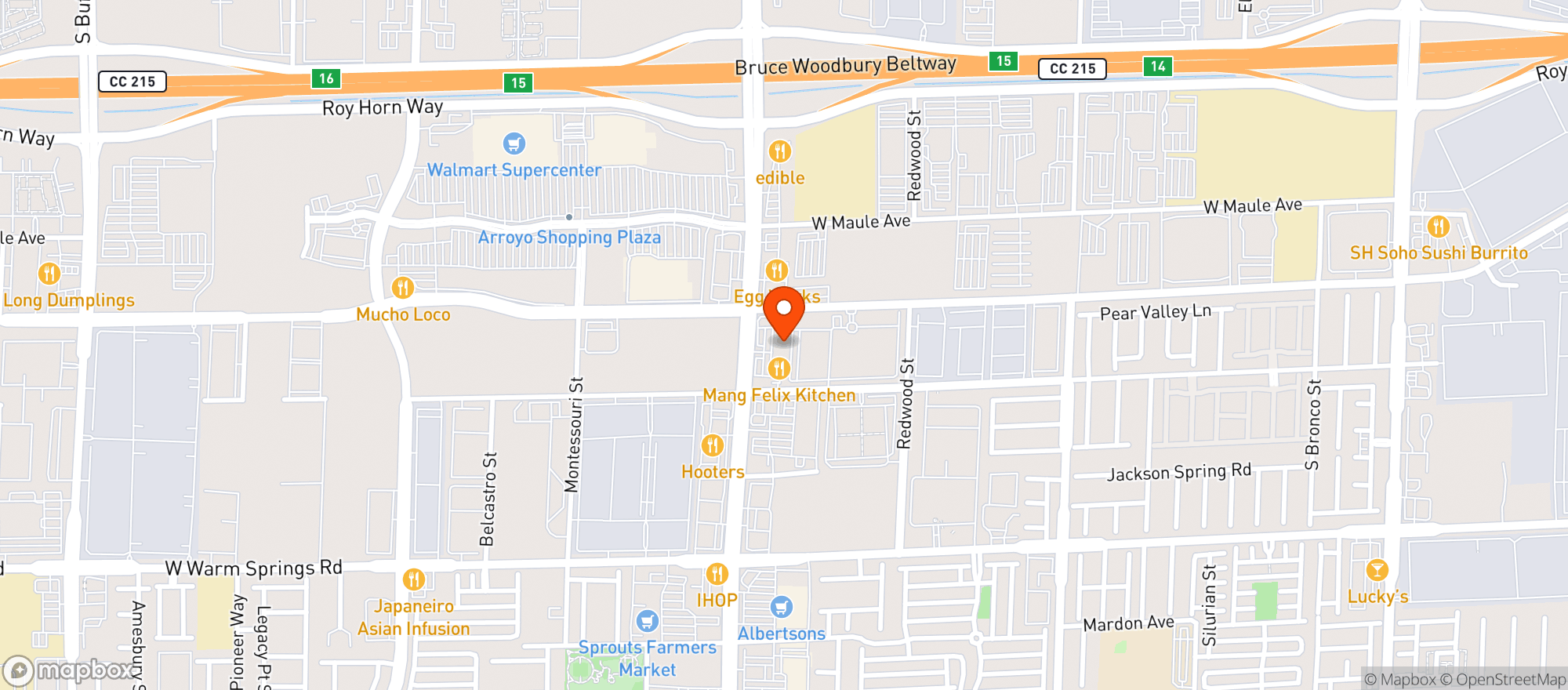 Map showing Vitamin Shoppe - Las Vegas