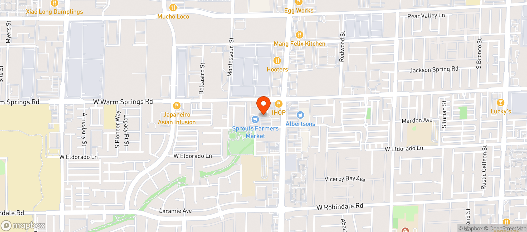 Map showing Sprouts Farmers Market
