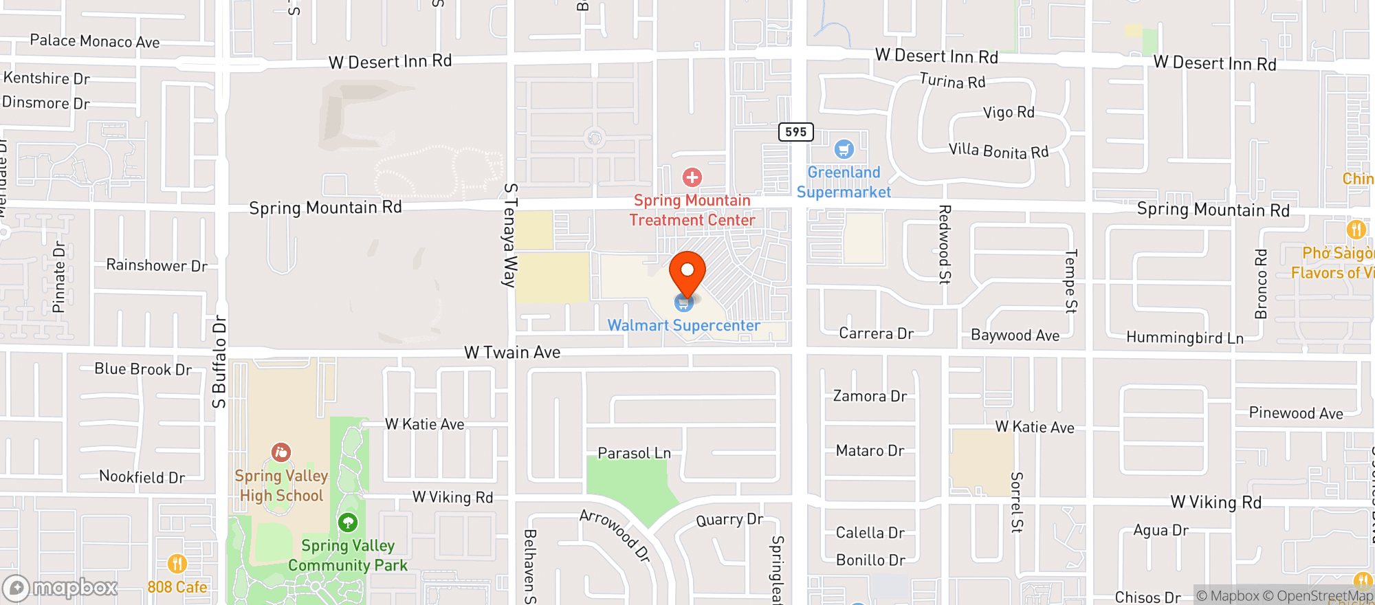 Map showing Walmart Supercenter