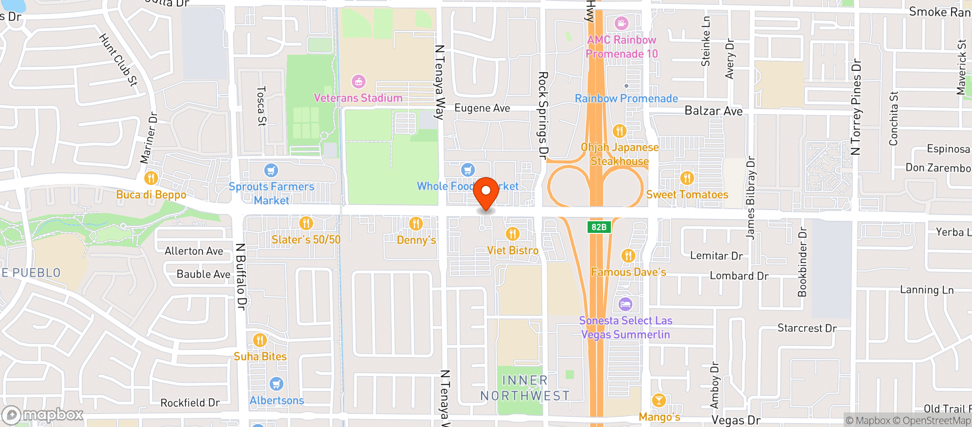 Map showing Whole Foods Market