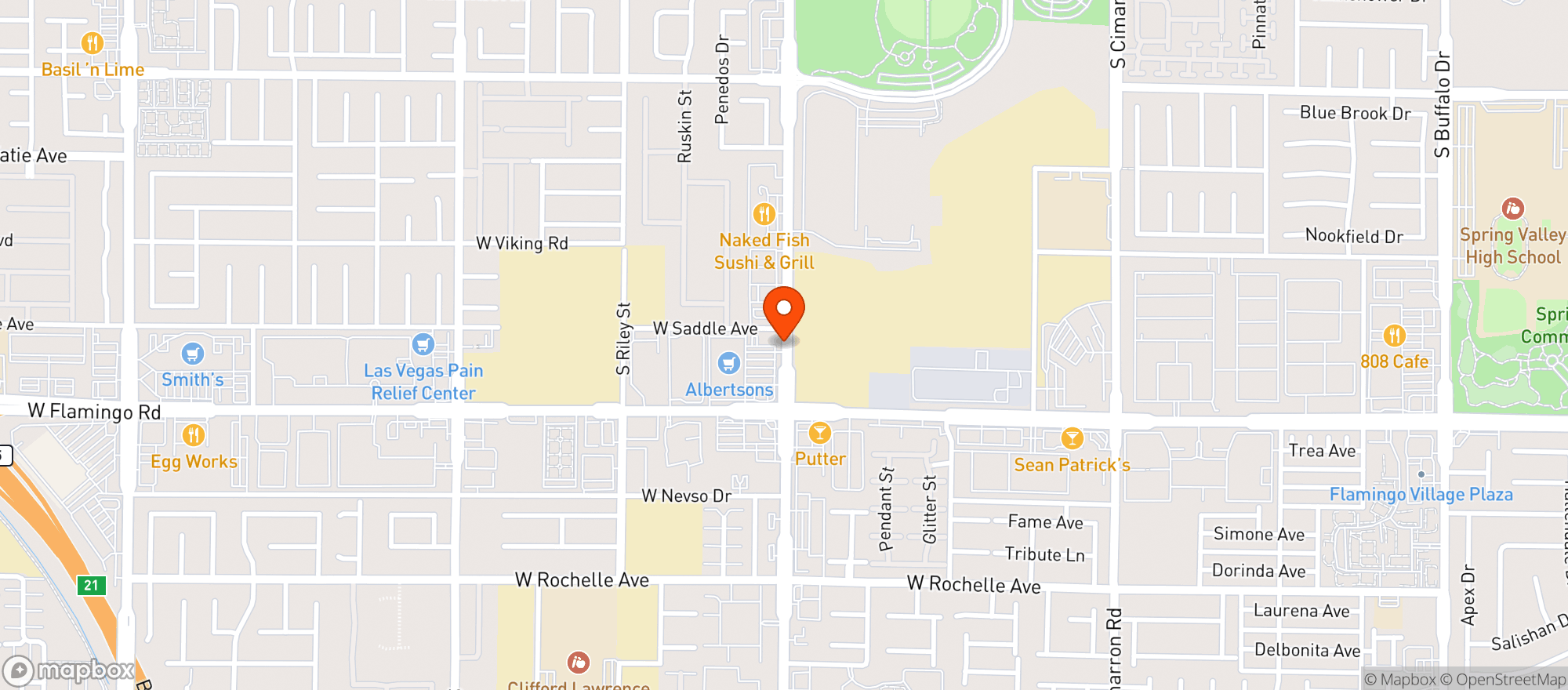 Map showing Albertsons