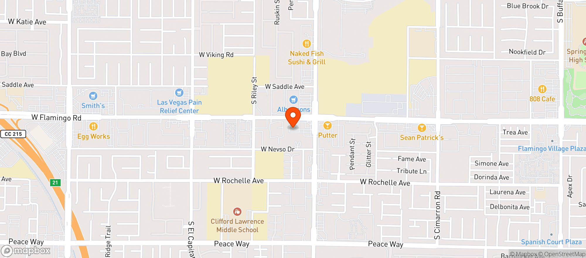 Map showing Walters Billiards